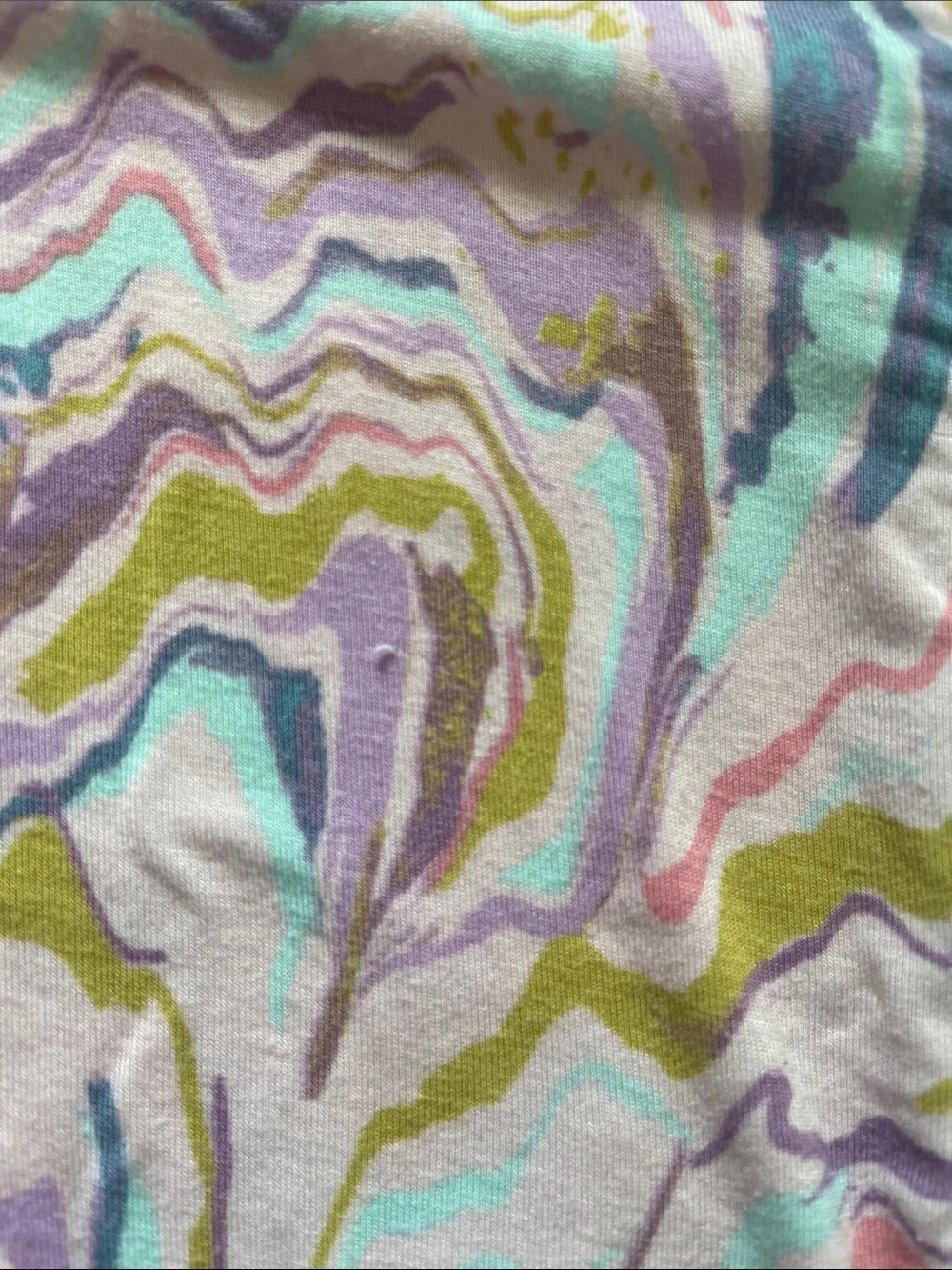 Little Sleepies Pastel Marble Print One-Piece Pajamas - Size 6-12 months